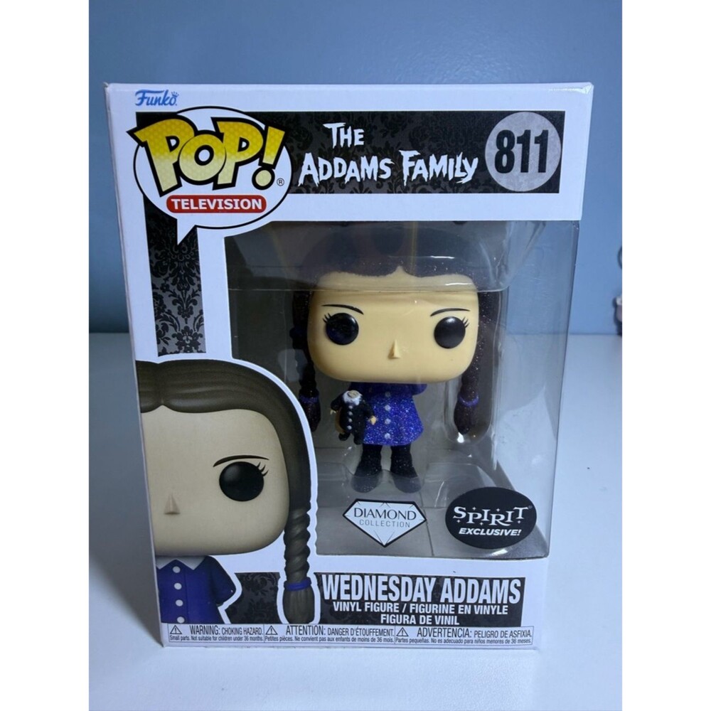 RARE Funko Pop! Television Wednesday Addams #811 (Diamond Collection) - Picture 1 of 6